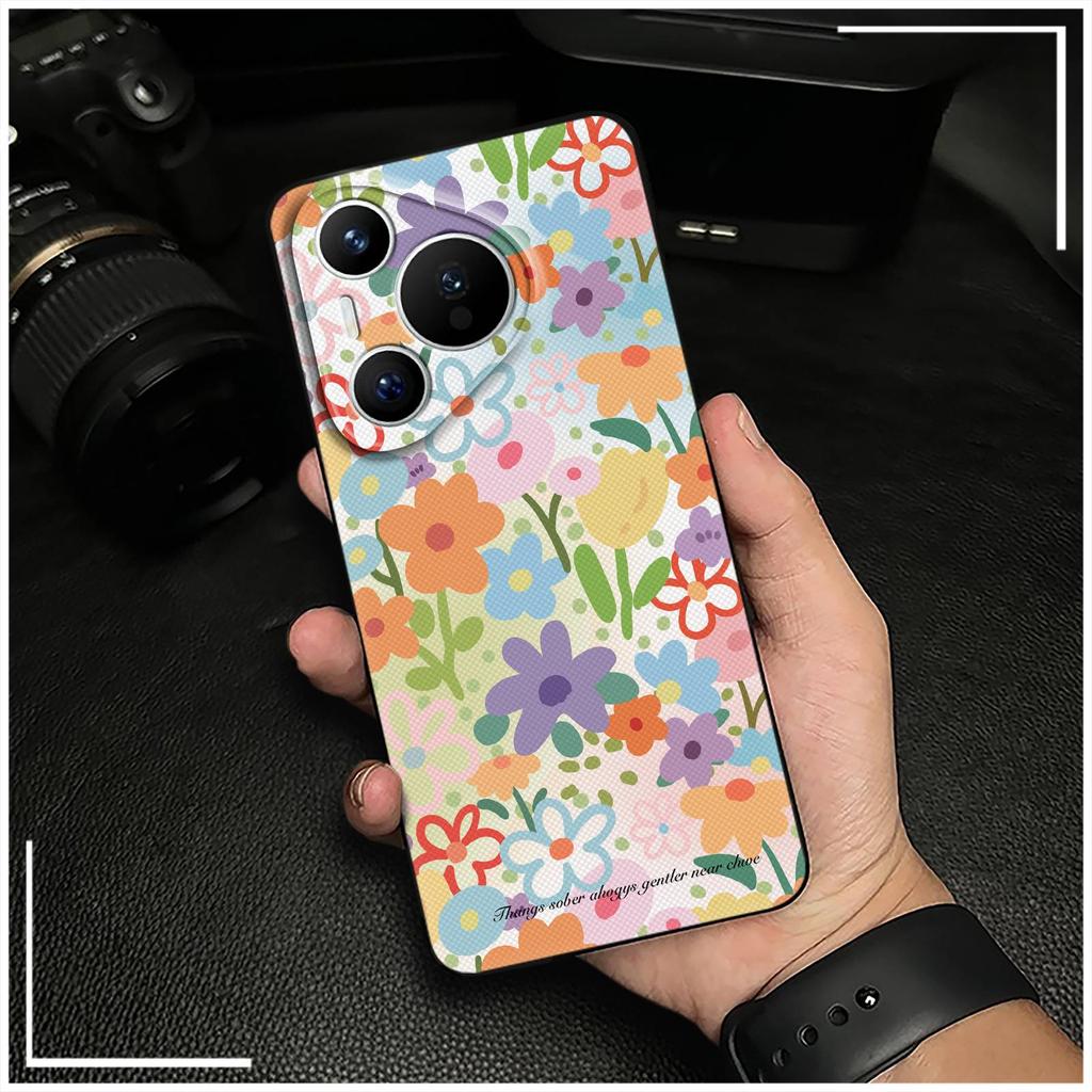 Ölgemälde Staubdichte Handyhülle für Huawei P70 Pro/Pura 70 Pro+ Stoßfestes TPU Langlebig Cartoon Vollständiger Rundumschutz Weiche Hülle