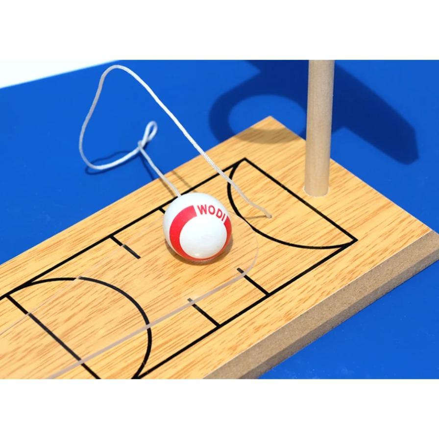 Klassisches Mini Tisch-Basketball Wurfbord Spiel Aktivitätsspielzeug Kinder Holz Tisch-Basketball Wurfwettbewerb