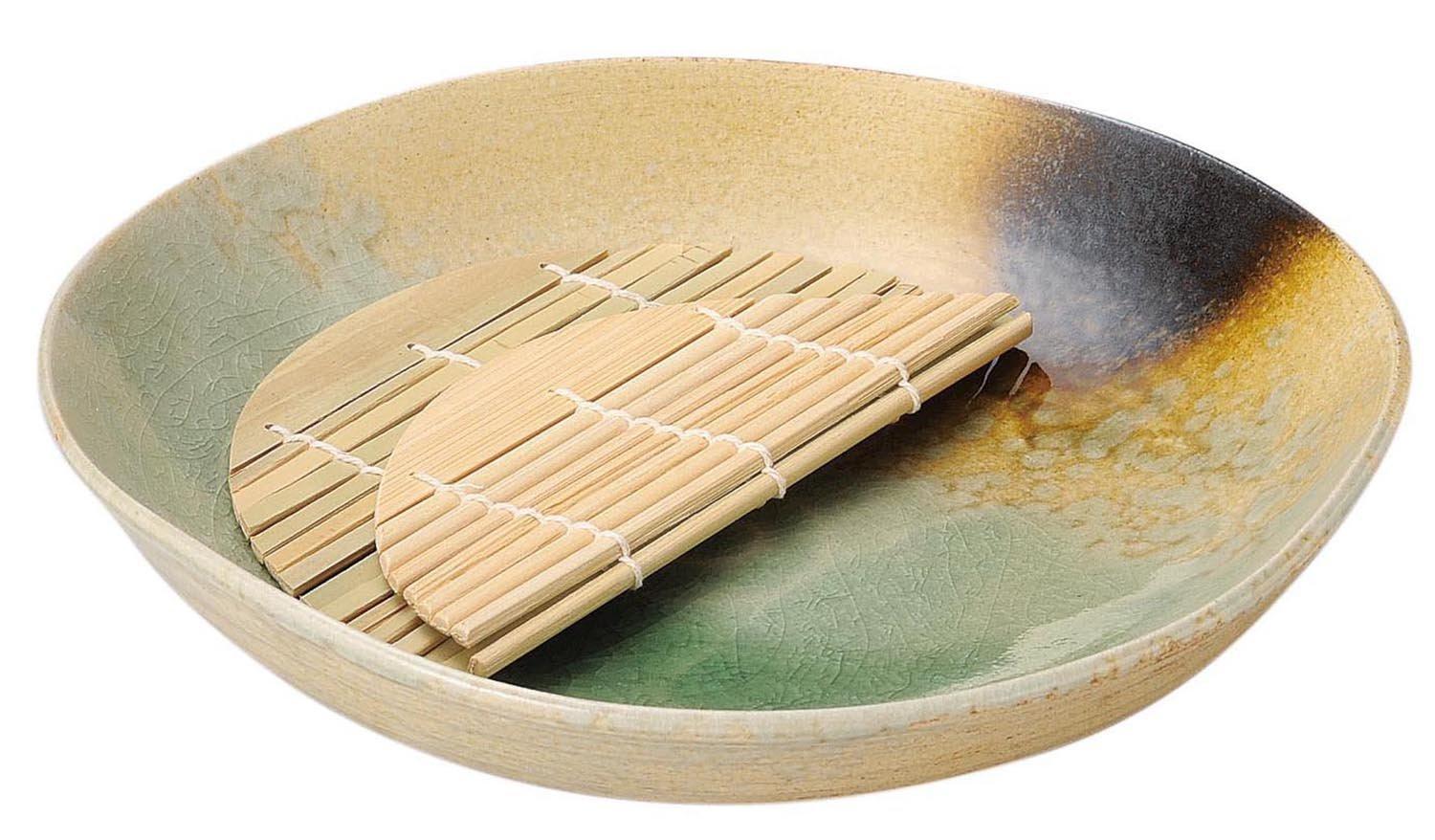 

Banko ware noodle plate Vidro 16137 (with drainboard)