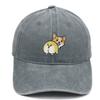 Corgi Dog Embroidered Baseball Cap With Sunshade For Casual Outdoor Wear