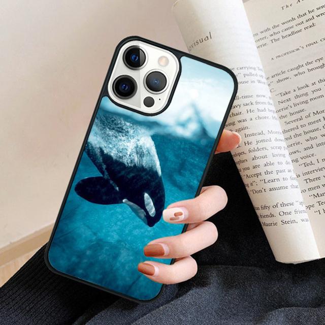 Novelty Killer Whale phone Case Cover For iPhone 17 Air 16 15 14 Plus for apple 16 11 12 13 Pro Max coque