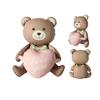 3D Matte Standing Bear Foil Balloons Bear Hold Heart Wedding Birthday Party Decoration Balloons Gifts Supplies