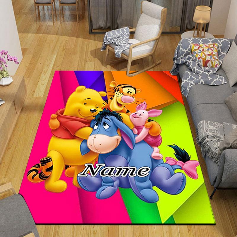 Custom 1Pc Piglet Hugs Winnie Pooh Rug Office Carpet Indoor Outdoor Entrance Doormat Nonslip Soft And Comfortable Living Room D916361