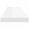 Floating Shelf White 80 X 23.5 X 3.8 Cm MDF