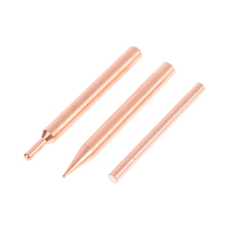 5/10Pcs 18650 Handheld Spot Tips Welder Electrode Head For Small Lithium Battery Spot Welder Pen Purple Copper Spot Welding Need