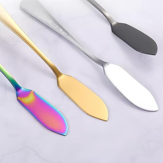 Butter Spreader Cutter Stainless Steel Ergonomic Handle Cutter for Baking And Breakfast Smooth Cream Jam