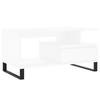 VidaXL Coffee Table White 90x49x45 Cm Engineered Wood 831028