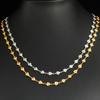 6mm Wide Dainty Stainless Steel Heart Necklace Link Chain for Women Gold/Silver Metal Jewelry Accessories on Neck Choker