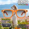 Nuovi Occhiali Intelligenti AI con Fotocamera Anti-shake a 6 Assi da 8MP, Riprese Video 1200P, Lenti Fotocromatiche, Power Bank da 220mAh con Display, Traduzione AI, Riproduzione Musicale
