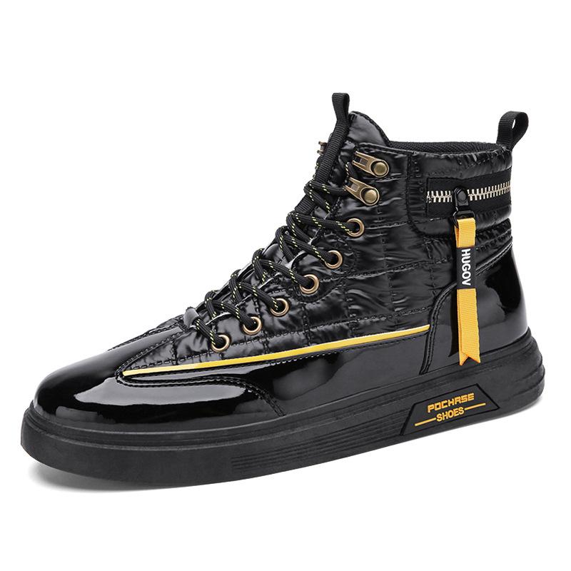 Autumn and winter new down cloth warm high-top board shoes student sports and leisure short boots