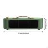 Indoor Small Electric Space Heater 800W EU Adapter Quick Heating for Bedroom Green