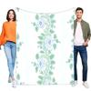 Floral Pattern Blanket Soft Cozy Throw for Sofa Bed Lightweight Perfect for Home Decor Gift for Family Friends