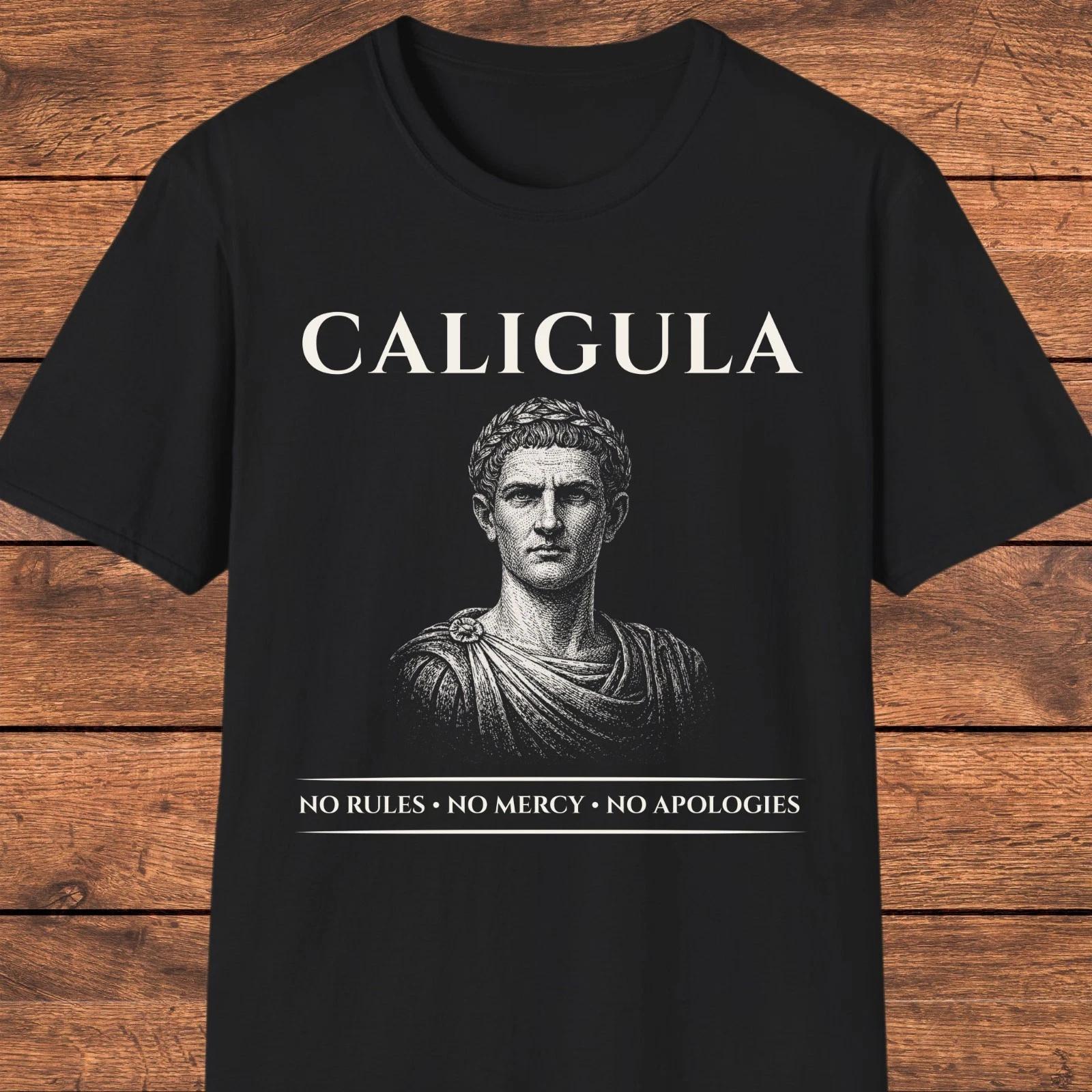 Caligula T- Shirt, Roman Emperor Graphic Tee, Dark Humor Ancient Rome Gift 3XL