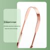 Copper U-shaped Tongue Scraper - Stainless Steel Cleaner for Fresh Breath