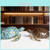 Resin Crystal Turtle Figurine Handcrafted Resin Gemstone Desk Ornament For Office Decor And Giftgiving
