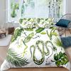 Dekbedovertrek met palmbladeren Monstera blad dekbedovertrekken Tropische groene bladeren Beddengoedset Wit marmer dekbedovertrek Voor mannen vrouwen