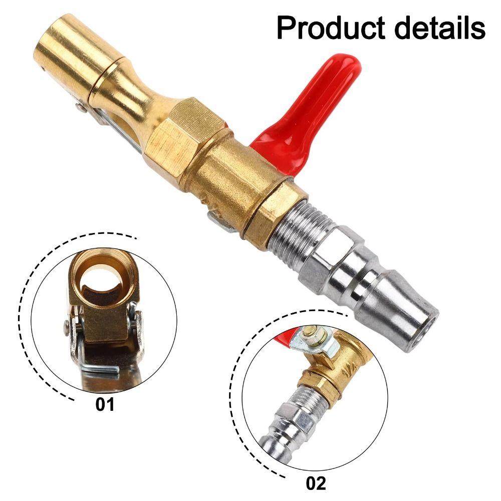 Mit Clip Schnellverschlussventil Aufsteckdesign Schneller Luftanschluss Reifenfülleranschluss SUV-Wartung