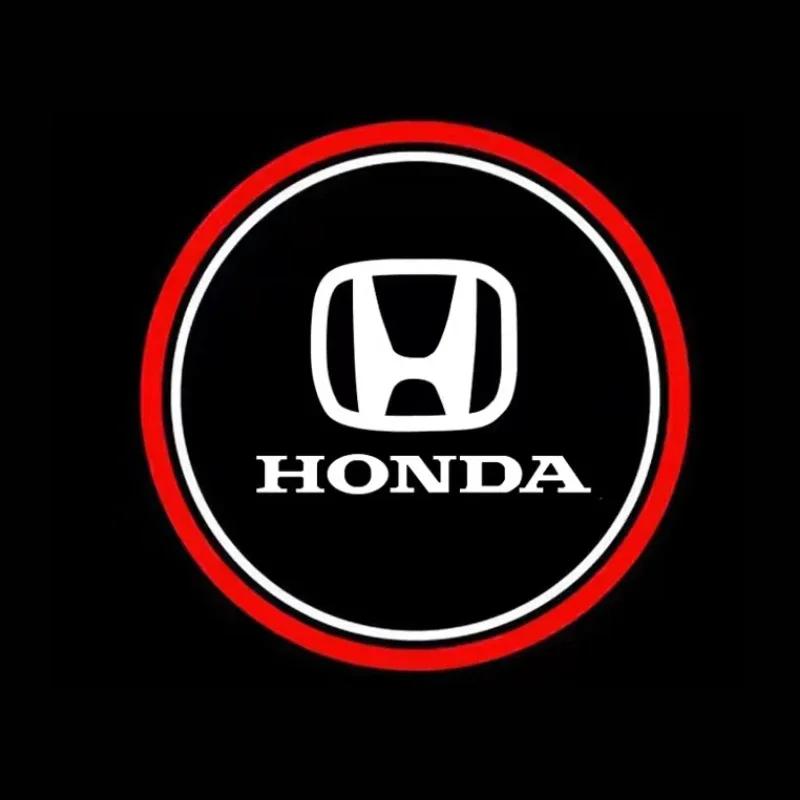 For Honda LED Car Door Welcome Light Ghost Shadow Projector Accord 9Th 10Th Gen CR-Z CR Z Spirior Elysion Odyssey Accessories