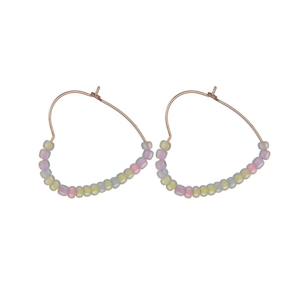 Cartoon Sweet and Cute Colorful Rice Ball Mushroom Pendant Geometric Circle Earrings Women's Jewelry Gift Clothing Accessories
