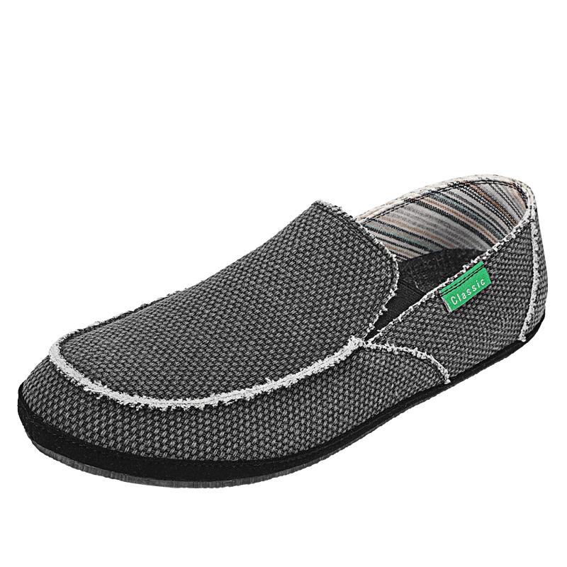 Summer Denim Canvas Men Breathable Casual Shoes Outdoor Non-Slip Sneakers Comfortable Driving Shoes Men's Loafers Big Size 39-48