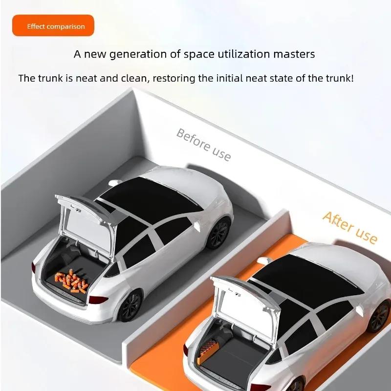 Rear Cargo Organizer Divider Car Interior Accessories For Mazda 3 Axela 2014-2024 Next Generation Trunk Storage Partition Board