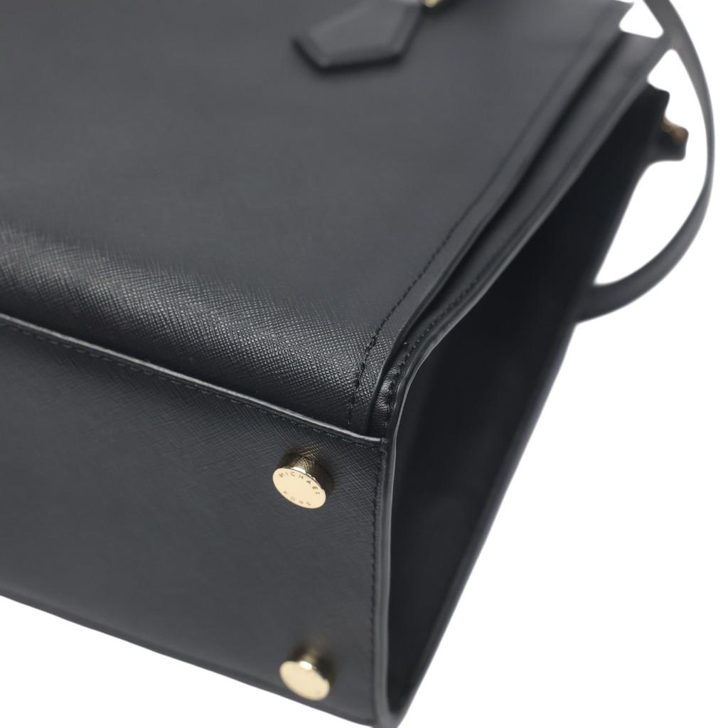 Michael Kors Sheila Satchel Tote Bag Leather Black Women 35T0GWXS3L Used