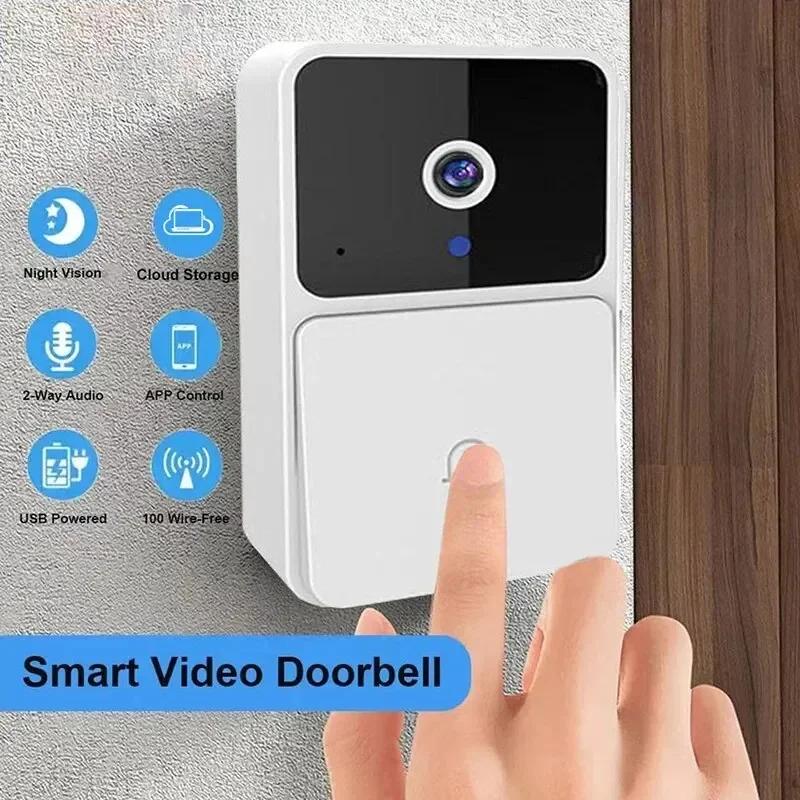 Wireless Video Doorbell Camera Intercom Smart WiFi Doorbell Remote Home Security System for Easy Communication