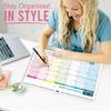 FSC Certified Wall Calendar 18 Months Multilingual Design With 5 Countries Holidays