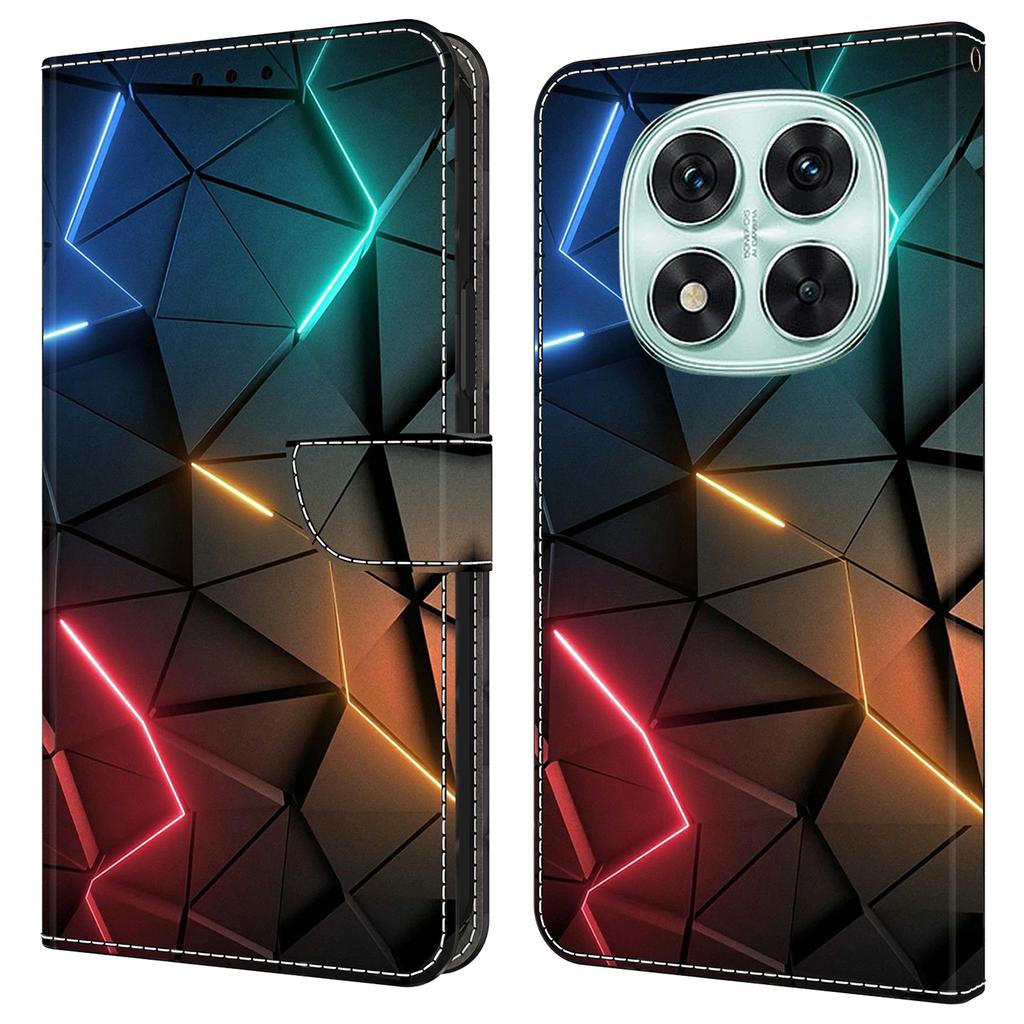 Etui dla Xiaomi Redmi Note 14 Pro 4G Portfel Stojak Wzór Drukowany Skóra PU Klapka Pokrowiec na Telefon