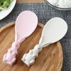 Plastic Wheat Straw Rice Spoon Cute Rabbit Rice Shovel Hot Rice Spoon  Home Kitchen