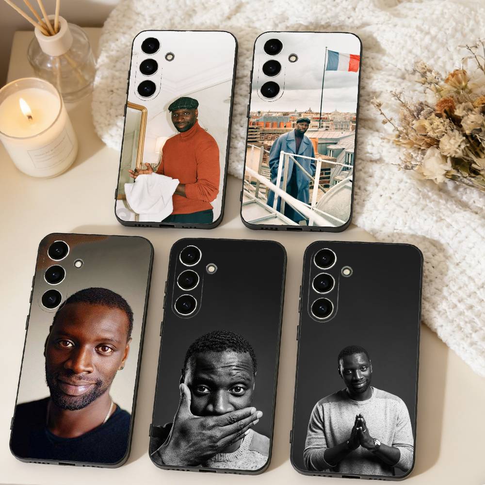 O-Omar Sy French Charm Phone Case For Samsung Galaxy A73,A72,A71,A70,A53,A52,A51,Others Soft Black Cover