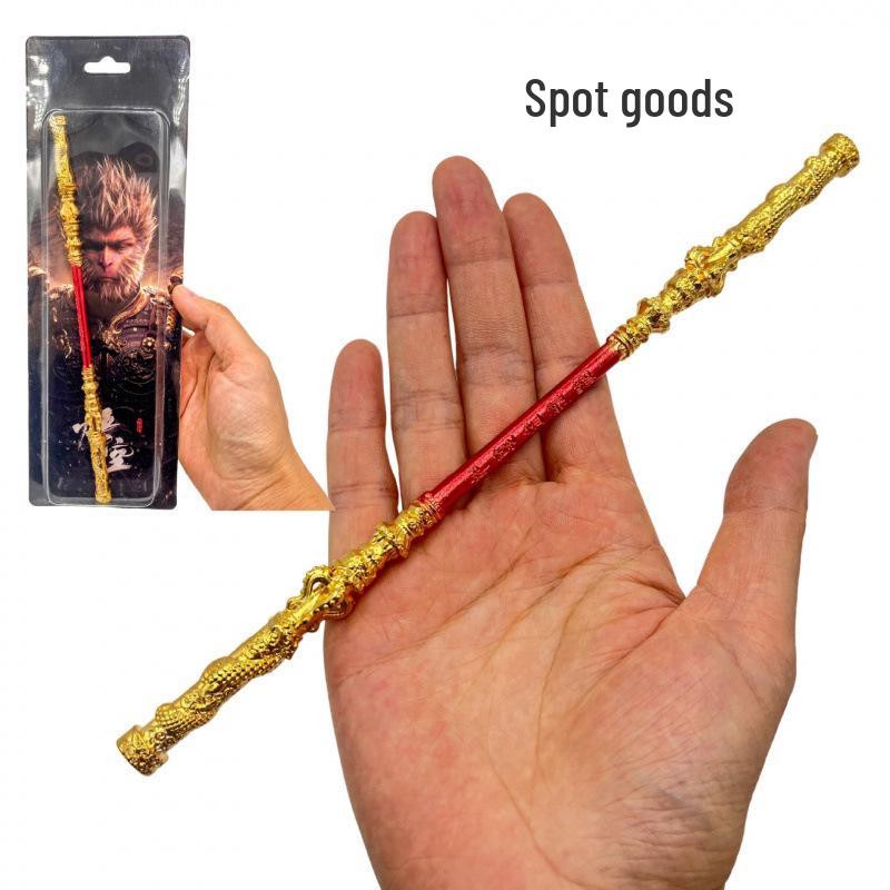 Черная Мифология Укун Золотой Жезл Металлическая Фигурка Украшение 15CM (Bare) бронзовый