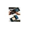 IrideScent Bi-fold Wallet for Men, Box-shaped Coin Purse, Italian Leather, Pueblo Leather, Mini