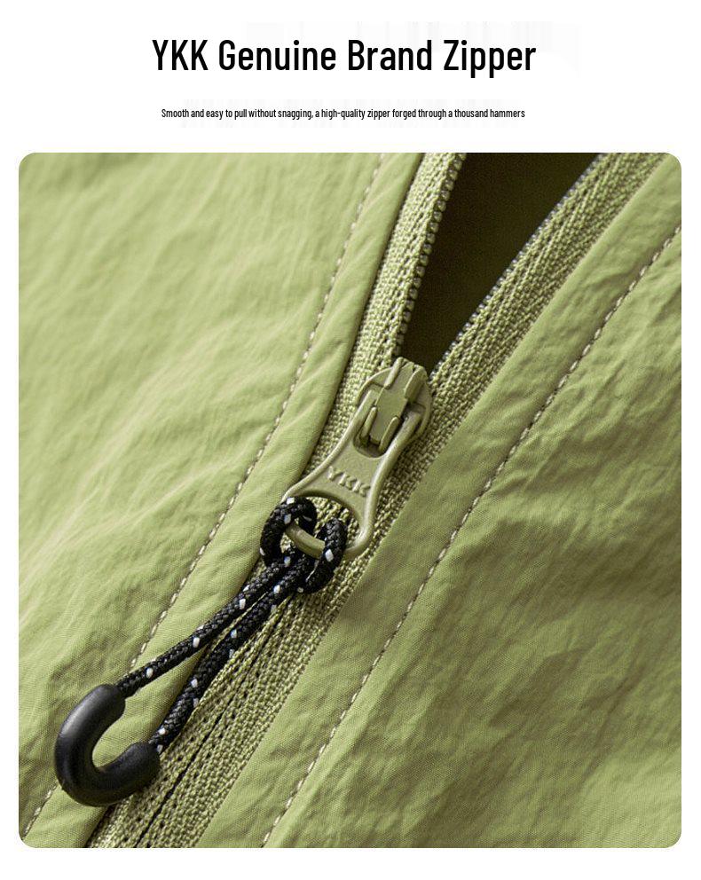 2025 Spring/Summer Sun Protection Clothing - Antibacterial Yarn with Reflective Nylon & YKK Zipper