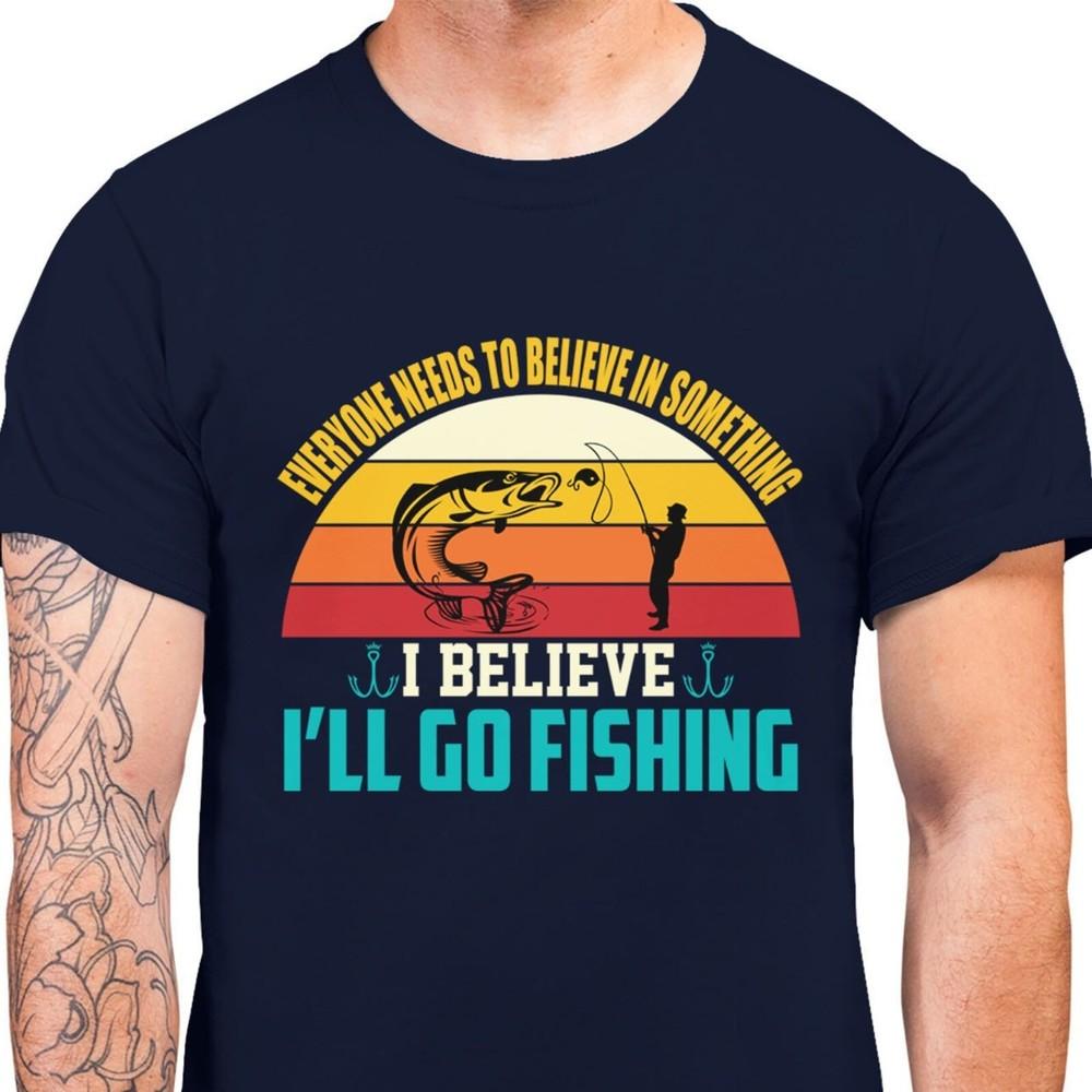 26 Рыбаков&039;s Футболка Всем Нужно Во Что-то Верить Темно-синяя Футболка Унисекс Футболка L