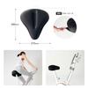 ALINCO Saddle Cover for Fitness Bikes, Extra Thick Cushion, Comfortable Bottom, Non-Slip, Adjustable Size, Easy Installation, Shock Absorption, AFB012