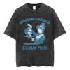 Washed Vintage Born To Serve Cvnt Forced To Serve Funny Meme T-shirt Are Born To Serve Cotton Oversized T-Shirts Unisex