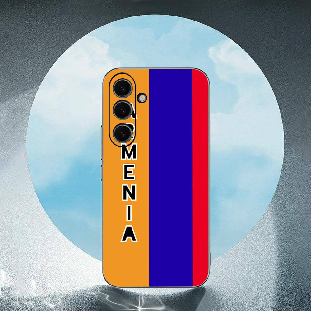 Armenia Albania Russia Flag Emblem Luxury Black Phone Case For Samsung Galaxy S23 S24 S25 Ultra S22 Plus S21