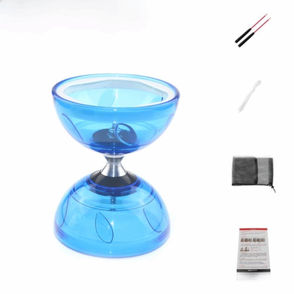 

Кожаный китайский йо-йо диаболо набор форма чаши игрушка диаболо китайское диаболо развлекательные принадлежности синий