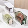 Boîte Crisper Yousheng avec Couvercle et Poignée Boîte de Rangement Empilable Organisateur à Couches Vidangeable pour Réfrigérateur Fruits
