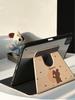 Rotating iPad Pro 2021 Case - Cute Cartoon Doll Design for Little Girls