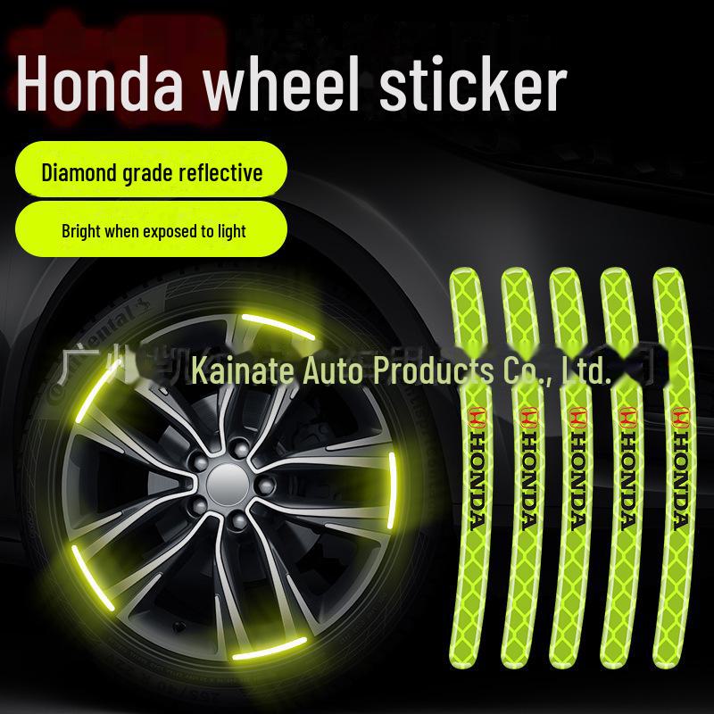 Reflective Wheel Hub Stickers: Luminous, Personalized Motorcycle and Car Decoration