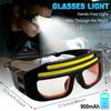 Multi Function 2 In 1 Glasses Goggle Light USB Type-C Rechargeable Touch Control Headlamp Compact Repair Work Emergency Lamp Hiking