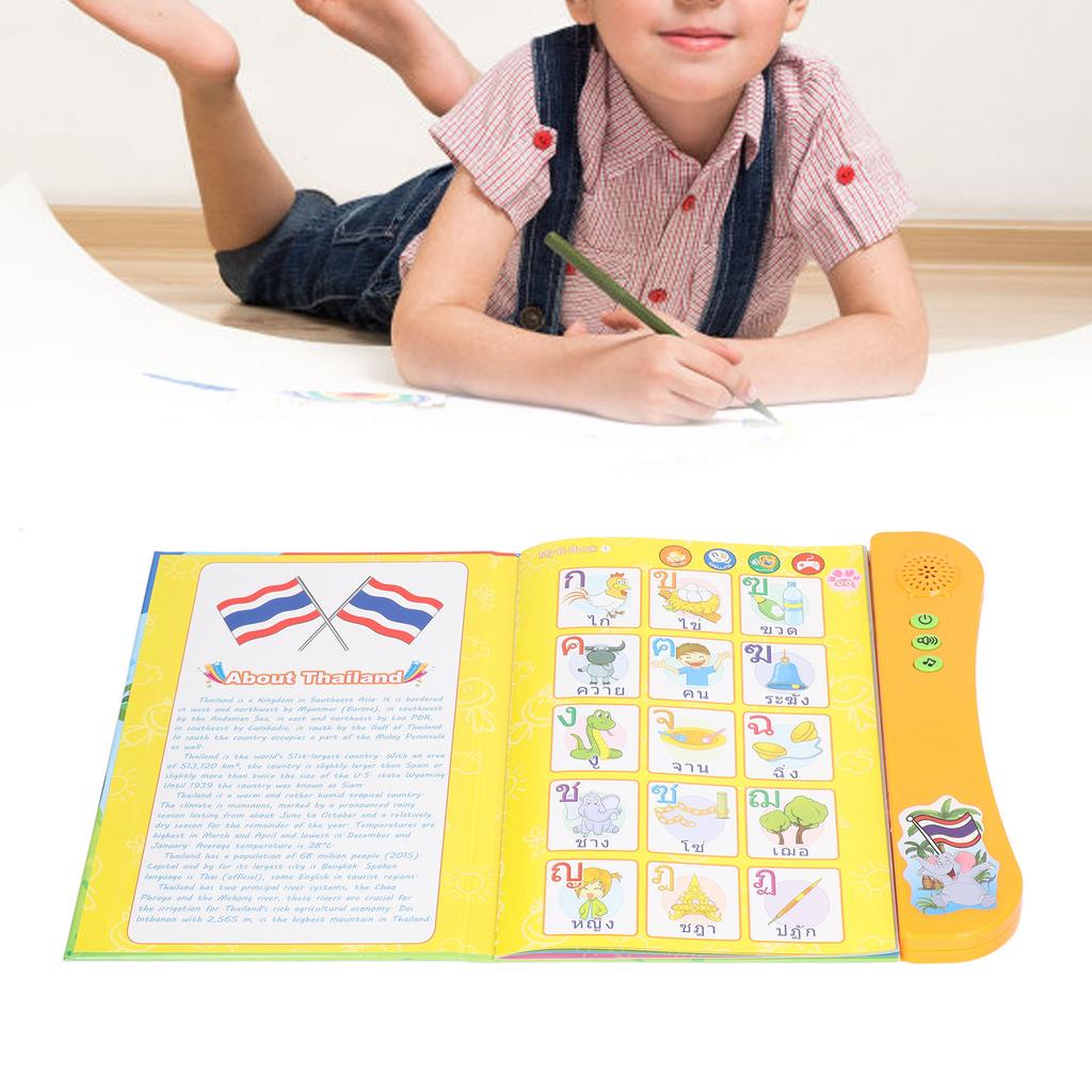 Language Learning Digital Book Thai English Sound Talking Book for Words Learning Preschool Education