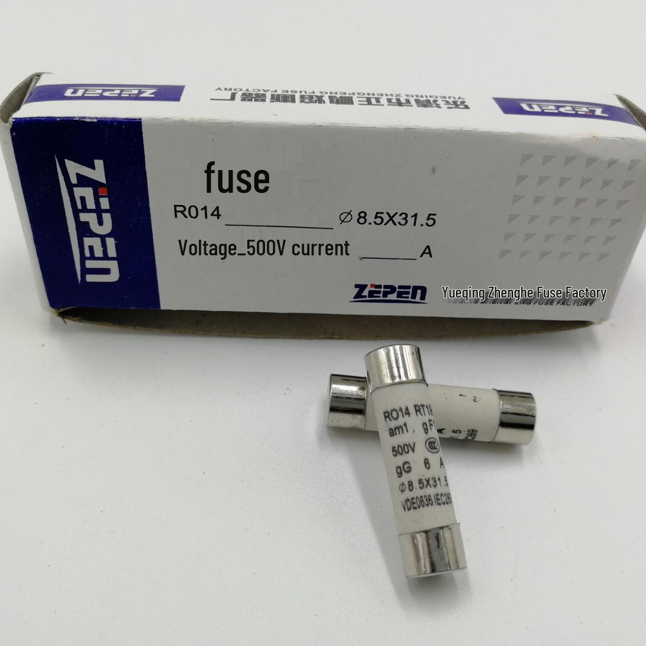 

8.5X31.5 Zhengpeng ZEPEN 1A-32A RT14RT18 Fuse Link 1A