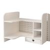 Mehrschichtige Schreibtisch-Aufbewahrungsbox und Regal für die Organisation von Arbeitsplätzen im Wohnheim