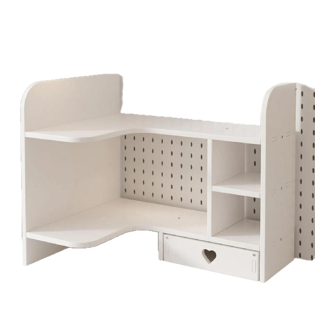 Mehrschichtige Schreibtisch-Aufbewahrungsbox und Regal für die Organisation von Arbeitsplätzen im Wohnheim