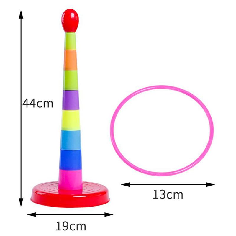 Ferrule Stacked Toys Children Throw Circle Game Fun Indoor Outdoor Early Education Parent-Child Interactive Kids Gift TMZ
