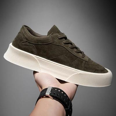 Tênis Masculinos Sapatos Vulcanizados de Sola Grossa para Homens Designer Cano Baixo Corrida Tênis Esportivos Masculinos Tendência Bico Redondo Sapatos de Skate