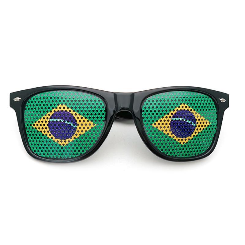 2025 New Fashion Sunglasses National Flag Pinhole Personalized Fashion Rice Nail Sunglasses